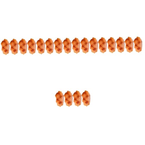 VICASKY 20 Stck. Teiliges Realistische Hähnchenflügel Deko aus Sicherem PVC Lebensnahes Modell für Tischdekoration und Foto-Requisiten Vielseitig Einsetzbar VICASKY 20 Stck. Teiliges Realistische Hähnchenflügel Deko aus Sicherem PVC Lebensnahes Modell für Tischdekoration und Foto-Requisiten Vielseitig Einsetzbar von VICASKY