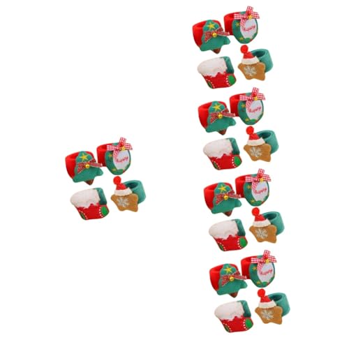 VICASKY 20 Stk Klapparmband kompaktes Kinderspielzeug Weihnachts-Armbänder mit Druckknöpfen armbänder für kinder kinderparty Spielzeuge Plüschtier Kinder versorgen Cartoon-Kinderspielzeug von VICASKY