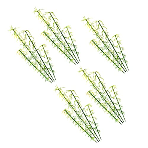 VICASKY 20 Stück Bambus Modell Miniatur Künstliche Hängepflanzen Lustige Mini Bürodekoration Künstliche Baumpflanze Mini Terrarienpflanzen Künstliche Pflanzen Für Den Außenbereich von VICASKY