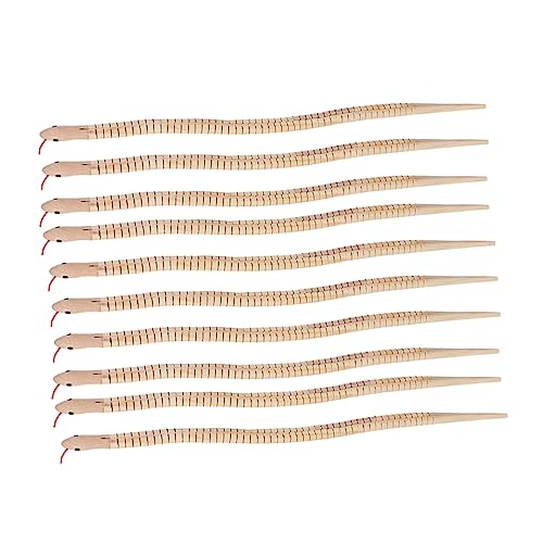 VICASKY 20 Stück Flexible Holzschlangen Realistische Schlangenspielzeuge für Halloween Streiche und Kinderpartys Sichere und Geruchsfreie Materialien für Deko und Gemeinsames VICASKY 20 Stück Flexible Holzschlangen Realistische Schlangenspielzeuge für Halloween Streiche und Kinderpartys Sichere und Geruchsfreie Materialien für Deko und Gemeinsames von VICASKY