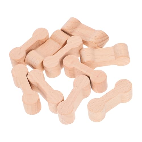 VICASKY 20 Stück Gleisverbinder Aus Holz in Form Eines Hundeknochens – Stabile Eisenbahnschienenverbinder Für Kinder VICASKY 20 Stück Gleisverbinder Aus Holz in Form Eines Hundeknochens – Stabile Eisenbahnschienenverbinder Für Kinder von VICASKY