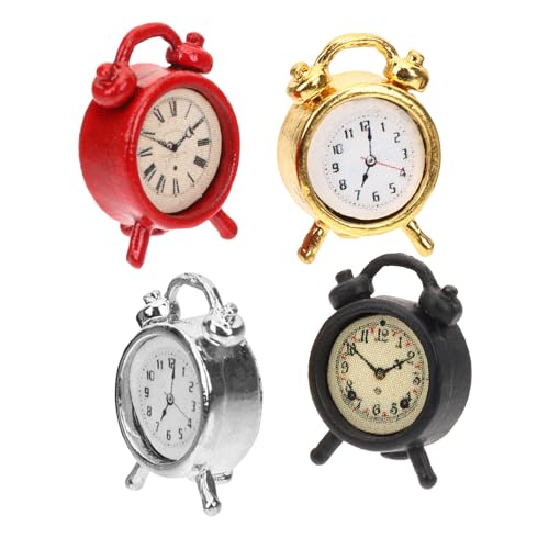 VICASKY 20 Stück Maßstab Miniatur Uhr Modelle in Schwarz Silber Rot Gold Bastelzubehör für Puppenhaus Realistische Miniatur Deko für Sammler VICASKY 20 Stück Maßstab Miniatur Uhr Modelle in Schwarz Silber Rot Gold Bastelzubehör für Puppenhaus Realistische Miniatur Deko für Sammler von VICASKY