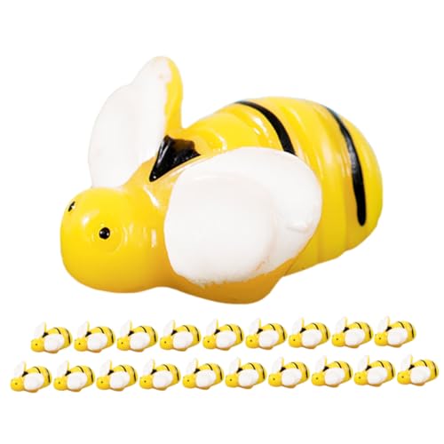 VICASKY 20 Stück Mini Bienen Figuren Resin Flach für DIY Mikro Landschaft Deko Moosgarten Scrapbooking Basteln Kleine Tiercharms Zubehör VICASKY 20 Stück Mini Bienen Figuren Resin Flach für DIY Mikro Landschaft Deko Moosgarten Scrapbooking Basteln Kleine Tiercharms Zubehör von VICASKY