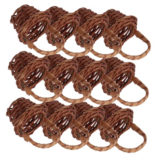 VICASKY Gefertigt Aus Exquisitem Rattan 20 Stück Mini-gewebekörbe Zur Aufbewahrung Für Dekoration Puppenhaus Und Party-Requisiten VICASKY Gefertigt Aus Exquisitem Rattan 20 Stück Mini-gewebekörbe Zur Aufbewahrung Für Dekoration Puppenhaus Und Party-Requisiten von VICASKY