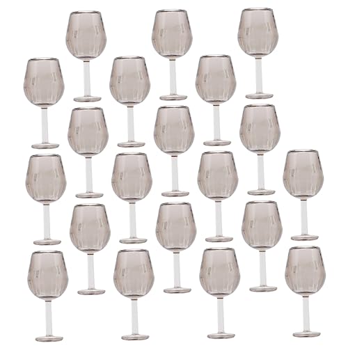 VICASKY Miniatur-kelche Maßstab 112 Miniatur-weingläser Kelch Dekorativer Miniatur-kelch Puppenhaus Miniatur-Wein Realistisches Miniatur-Glas 20 Stück von VICASKY