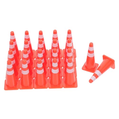 VICASKY 20 Stück Mini-verkehrskegel, Miniatur-verkehrskegel, Kinder-BAU-partygeschenke, Mini-verkehrsschilder, Kleine Für Kuchen, Rollenspiele, Bildungsspielzeug VICASKY 20 Stück Mini-verkehrskegel, Miniatur-verkehrskegel, Kinder-BAU-partygeschenke, Mini-verkehrsschilder, Kleine Für Kuchen, Rollenspiele, Bildungsspielzeug von VICASKY