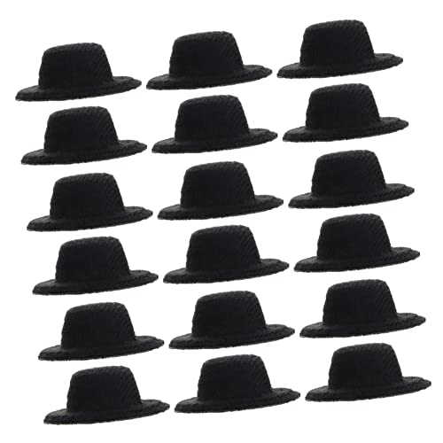 VICASKY 20 Stück Miniatur Hüte für Puppen Schwarze Formelle Hüte aus Hochwertigem für DIY Bastelprojekte und Puppen Zubehör für Fotoshootings und Rollenspiele VICASKY 20 Stück Miniatur Hüte für Puppen Schwarze Formelle Hüte aus Hochwertigem für DIY Bastelprojekte und Puppen Zubehör für Fotoshootings und Rollenspiele von VICASKY