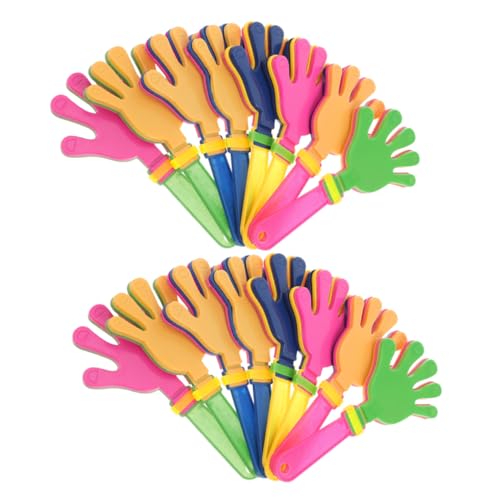 VICASKY 20 Stück Palmspielzeug Handklöppel Prop Party-handklatschen Wiederverwendbarer Handklöppel Kinderklöppel Handklöppel Aus Kunststoff Jubel-Tools Farbige Handklöppel Plastik von VICASKY