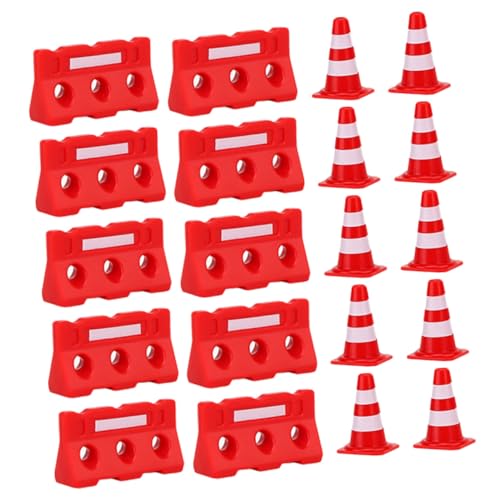 VICASKY 20 Stück Simulationsrequisiten für Straßensperren verkehrserziehung verkehrszeichen Kinderpädagogik bastelzeug Verkehrsschilder aus Kunststoff Leitkegel und Zäune Plastik VICASKY 20 Stück Simulationsrequisiten für Straßensperren verkehrserziehung verkehrszeichen Kinderpädagogik bastelzeug Verkehrsschilder aus Kunststoff Leitkegel und Zäune Plastik von VICASKY