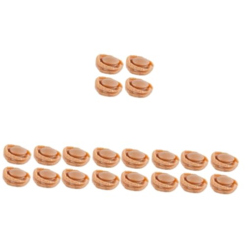VICASKY 20 Stück Simulierte Mini Abalone Spielzeuge Lebensmittel Mini Rollenspiele Mini Dekorationen Mini Küchen Szenen Dekor Mini Bastel Dekore Mini Adorn Taschen von VICASKY
