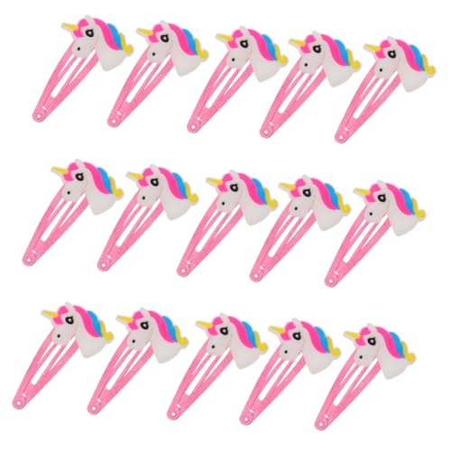 VICASKY 20 Stück Teiliges Einhorn Haarspangen für Mädchen Langlebige Leichte und Weiche Haarclips Niedliches Design für Alltag und Party Geeignet für Junge Mädchen und Kleinkinder von VICASKY