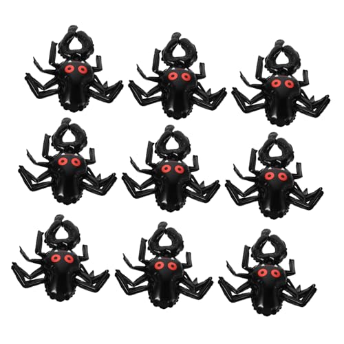 VICASKY 20 Stück Teiliges Halloween Armband Folienballon Aufblasbare Spinnen Handgelenkballons für Partydekoration Vielseitig Einsetzbar bei Halloween Feiern Festen und Themenpartys von VICASKY