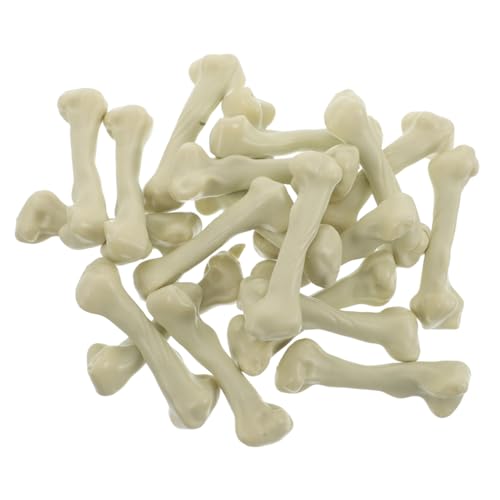 VICASKY 20 Stück Teiliges Halloween Mini Knochen Weiße Gruselige Mini Skelettknochen Kreative Party Deko für DIY Basteln Originelle Tischdekoration für Halloween und Scherzartikel von VICASKY