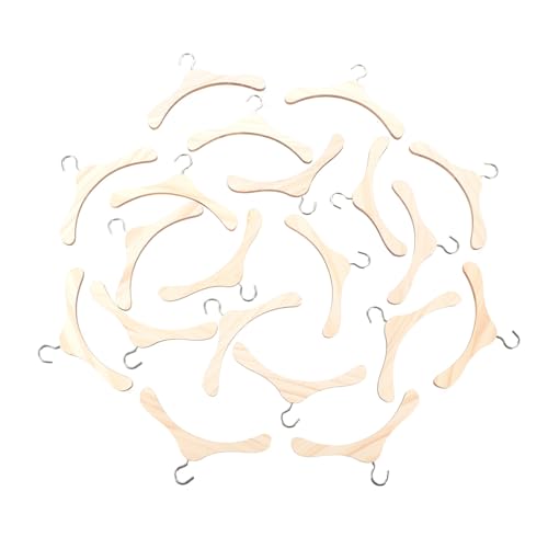 VICASKY 20 Stück Teiliges Holz Kleiderbügel für Puppen Praktisches Puppen Accessoire aus Naturholz zur Organisation von Puppenkleidung und Kuscheltieren Geeignet für Puppenhäuser und VICASKY 20 Stück Teiliges Holz Kleiderbügel für Puppen Praktisches Puppen Accessoire aus Naturholz zur Organisation von Puppenkleidung und Kuscheltieren Geeignet für Puppenhäuser und von VICASKY