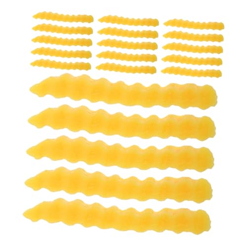 VICASKY 20 Stück Teiliges Künstliche Pommes Frites Realistische Fast Food Deko Attrappe für Restaurant Schaufenster Vielseitig Einsetzbar als Party Food Toys und Verkaufsfördernde von VICASKY