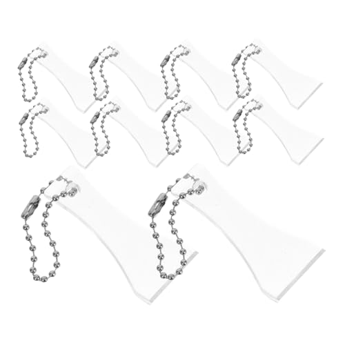 VICASKY 20 Stück Teiliges Lotto Kratzwerkzeug Transparenter Kunststoff Kratzer mit Schaufelform für Präzises Schonendes Rubbeln von Lotterielosen und Aufklebern Tragbarer von VICASKY