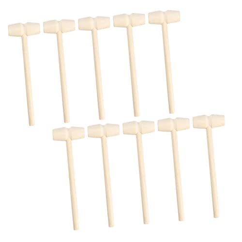 VICASKY 20 Stück Teiliges Mini Holzhammer Hammer Holzklopfer Lernspielzeug Hand Auge Koordination für Jungen Mädchen Kleinkinder Geburtstagsgeschenk von VICASKY