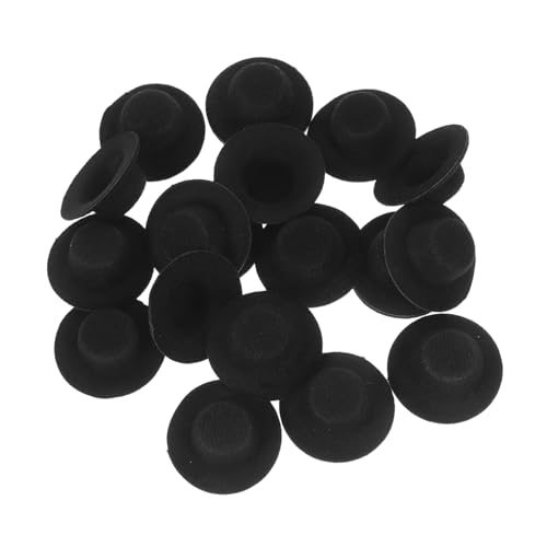 VICASKY 20 Stück Teiliges Mini Puppenhüte aus Gebürstetem Stoff Handgefertigte Miniatur mit Robuster Form für DIY Bastelprojekte Puppenoutfits Partydekoration und Sammler von VICASKY