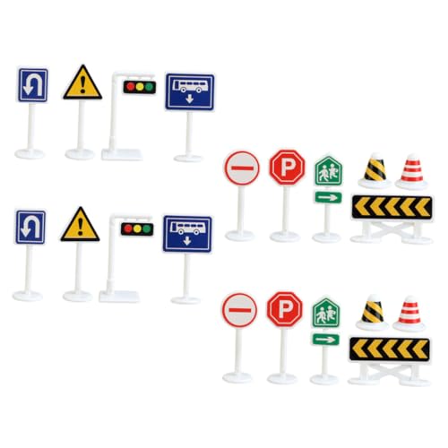 VICASKY 20 Stück Teiliges Mini-verkehrsschilder-spielset mit Realistischen Farben Pädagogisches Straßenschild Fördert und Fantasie für Kindergarten und Indoor-outdoor-spiel VICASKY 20 Stück Teiliges Mini-verkehrsschilder-spielset mit Realistischen Farben Pädagogisches Straßenschild Fördert und Fantasie für Kindergarten und Indoor-outdoor-spiel von VICASKY