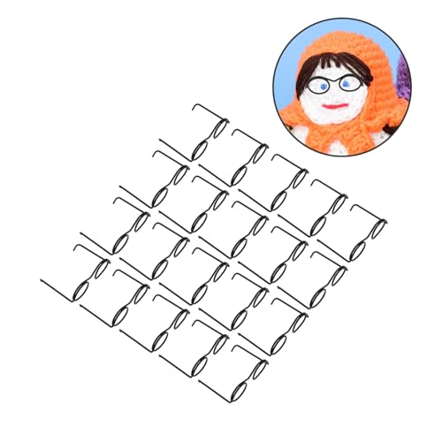 VICASKY 20 Stück Teiliges Miniatur Metallbrillen ohne Gläser Leichte Puppenbrillen zum Basteln und Dekorieren Kompatibel mit Verschiedenen Puppentypen Zubehör für Puppenkostüme und von VICASKY