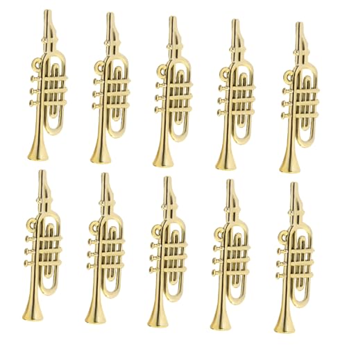 VICASKY 20 Stück Teiliges Miniatur Musikinstrumente Leichte Kunststoff Mini Instrumente für Weihnachtsbaum Dekoration DIY Hänger Detailgetreue Xmas Ornamente Geschenkidee für Fest Alltag von VICASKY