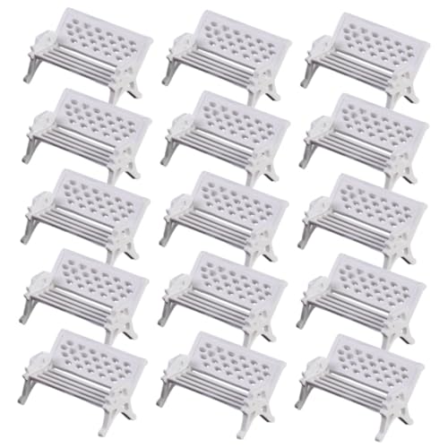 VICASKY 20 Stück Teiliges Miniatur aus Sicherem Material Realistische Mini Gartenbänke als Puppenhausmöbel und Dekoration für Spielhäuser für Modellbau VICASKY 20 Stück Teiliges Miniatur aus Sicherem Material Realistische Mini Gartenbänke als Puppenhausmöbel und Dekoration für Spielhäuser für Modellbau von VICASKY