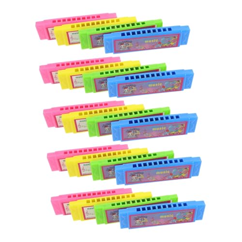 VICASKY 20 Stück Teiliges Plastik Mundharmonika Langlebiges Musikinstrument für Anfänger Pädagogisches für Jungen und Mädchen Buntes Mini Harmonikaspielzeug für VICASKY 20 Stück Teiliges Plastik Mundharmonika Langlebiges Musikinstrument für Anfänger Pädagogisches für Jungen und Mädchen Buntes Mini Harmonikaspielzeug für von VICASKY