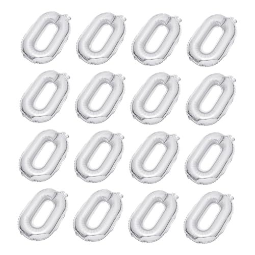 VICASKY 20 Stück Teiliges Silber Folienballons Ketten design Dekorative Partyballons für Geburtstag Hochzeit und Festliche Anlässe Sicher und Reißfest Heim Feierdeko VICASKY 20 Stück Teiliges Silber Folienballons Ketten design Dekorative Partyballons für Geburtstag Hochzeit und Festliche Anlässe Sicher und Reißfest Heim Feierdeko von VICASKY