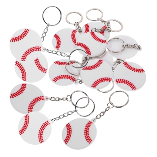 VICASKY 20 Stück Teiliges Volleyball Schlüsselanhänger Bunte PVC Volleyball Charms Langlebige Sport Schlüsselringe Vielseitige Partygeschenke und Dekorative Anhänger für Taschen und von VICASKY