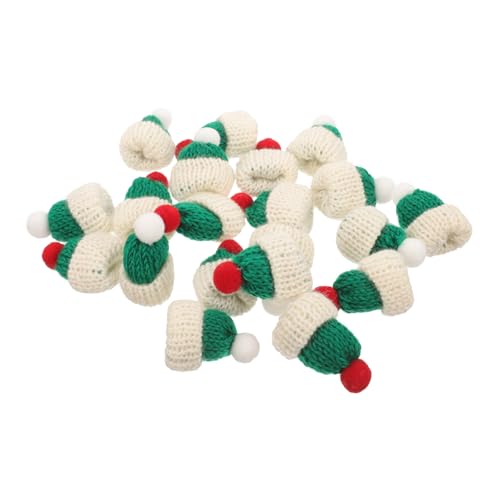 VICASKY 20 Stück Wollmütze DIY-Kunstbedarf kleine Hüte Weihnachten DIY Handwerk Ornamente Bastelhutverzierungen selber Machen Accessoires zur Herstellung von Kopfschmuck Mini-Hut Garn von VICASKY