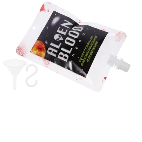 VICASKY 20 Stück außerirdischer Halloween festlich Lebensmittelecht Lustig Decor Halloween- zum Trinken albern Getränkebehälter Plasmabeutel Nein von VICASKY