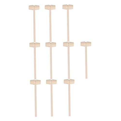 VICASKY 20 Stücke Mini Holzschläger Lustige Hölzerne Hämmer Für Kinder, Die Hämmer Knacken von VICASKY