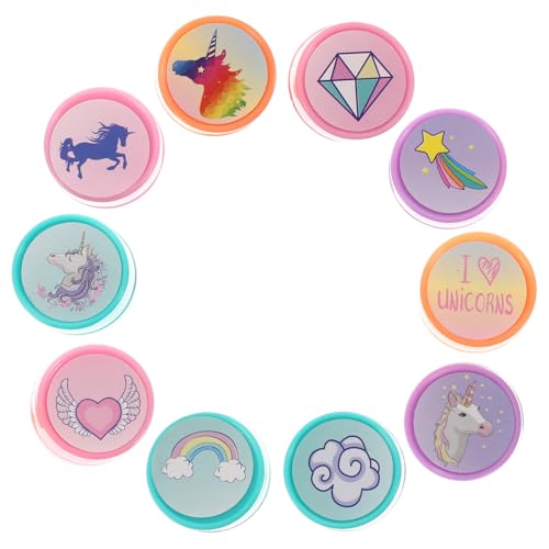 VICASKY 20-Teiliges Set Einhorn-Siegel bastelset basteln für bastelzeug für kinderspielzeuge spielzeuge Kinderstampfer Cartoon-Siegelstempel Plastik VICASKY 20-Teiliges Set Einhorn-Siegel bastelset basteln für bastelzeug für kinderspielzeuge spielzeuge Kinderstampfer Cartoon-Siegelstempel Plastik von VICASKY