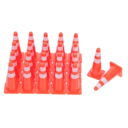 VICASKY Mini-verkehrskegel-Spielzeug-Set 20-teilig Verkehrszeichen Spielzeug Kinder Verkehrszeichen Modellschilder Pädagogische Sandtischdekorationen von VICASKY