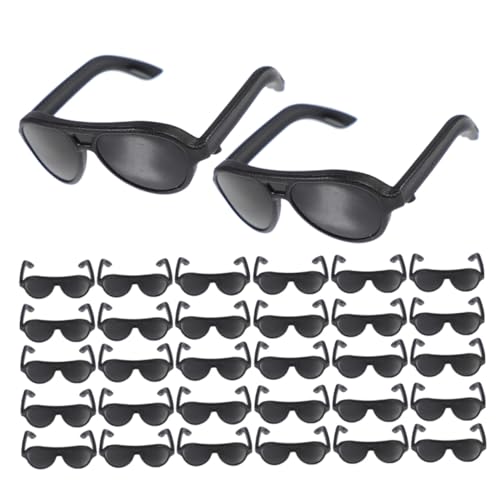 VICASKY 200 Puppensonnenbrille Puppenhaus-Sonnenbrille Miniaturpuppen-Sonnenbrille Puppenhaus Handwerk Winzige Sonnenbrillen Für Puppen Puppenzubehör Schwarz VICASKY 200 Puppensonnenbrille Puppenhaus-Sonnenbrille Miniaturpuppen-Sonnenbrille Puppenhaus Handwerk Winzige Sonnenbrillen Für Puppen Puppenzubehör Schwarz von VICASKY