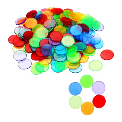 VICASKY 200 Stück Bingo Spielchips Kunststoffmarker Zählbare Spielsteine für Zählen Sortieren und Langlebig und Vielseitig Einsetzbar VICASKY 200 Stück Bingo Spielchips Kunststoffmarker Zählbare Spielsteine für Zählen Sortieren und Langlebig und Vielseitig Einsetzbar von VICASKY