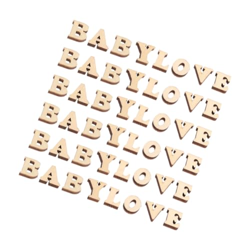 VICASKY Pädagogische Holzbuchstaben Zum Basteln 200 Stück Gemischte Englische Alphabet-Fliesen Wanddekoration Kinderprojekte von VICASKY