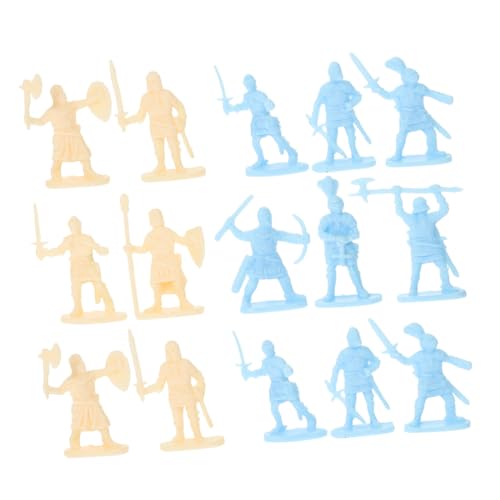 VICASKY 200 Stück Kavallerie-modellspielzeug Zahlen Soldaten Klein Miniaturspielzeug Minifiguren Spielzeugsoldat Krieger Männer Mittelalterliche Miniaturen Plastik von VICASKY