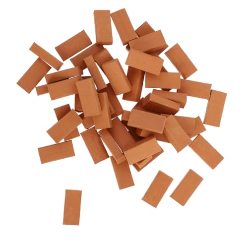 VICASKY 200 Stück Miniatur Ziegelsteine aus DIY Sandtisch Modellbau Zubehör Realistische Mikro Landschaftssteine Robust Kompakt für Kreative Bastelprojekte und Puppenhäuser VICASKY 200 Stück Miniatur Ziegelsteine aus DIY Sandtisch Modellbau Zubehör Realistische Mikro Landschaftssteine Robust Kompakt für Kreative Bastelprojekte und Puppenhäuser von VICASKY