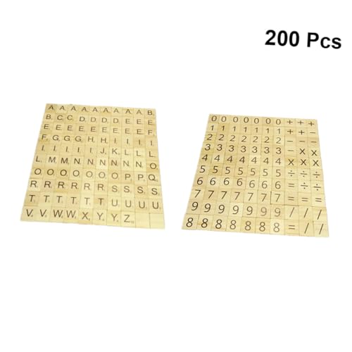 VICASKY 200 Stück Teiliges Lernspiel Holzpuzzle mit Großbuchstaben und Zahlen Glatte Sichere Holzblöcke für Frühkindliche Alphabet und Zahlenbildung Pädagogisches für Kleinkinder VICASKY 200 Stück Teiliges Lernspiel Holzpuzzle mit Großbuchstaben und Zahlen Glatte Sichere Holzblöcke für Frühkindliche Alphabet und Zahlenbildung Pädagogisches für Kleinkinder von VICASKY