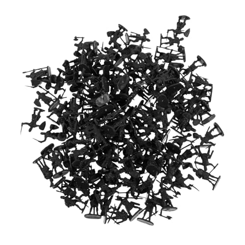 VICASKY 200St Mini-Soldatenmodell winzig Ritter Actionfiguren Frachtnetz deko für scheibengardinen kleine Soldatenmodelle kleine Leute Handwerk Plastik Grey von VICASKY