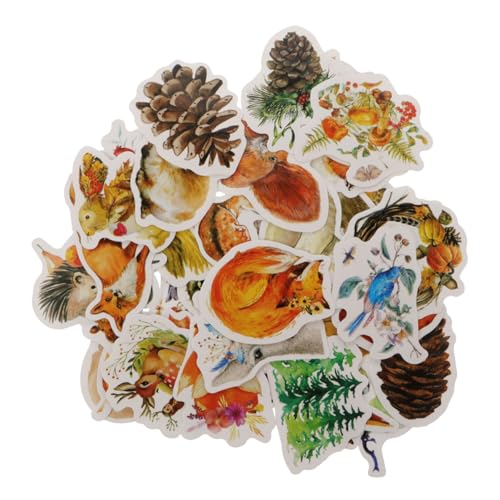 VICASKY 205 Stück Graffiti-Aufkleber herbstdeko Hasen Aufkleber Autumn Decor Aufkleber Set Scrapbooking-Sticker Bastelaufkleber Aufkleber Fallen Herbstaufkleber Dekorationsaufkleber Papier von VICASKY