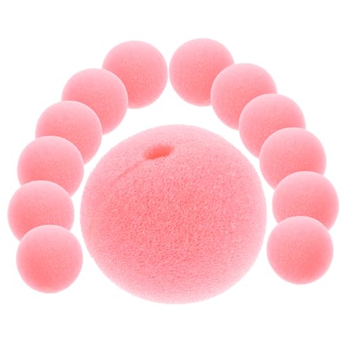VICASKY 20St Clown-Nasen-Requisite Perlen-Kits Haarspangen im Retro-Stil knitterfrei Perlen-Anhänger Ölspender mit Bürste umrandet Zirkusclown Dekorationen für Zirkuspartys Schwamm Rosa von VICASKY