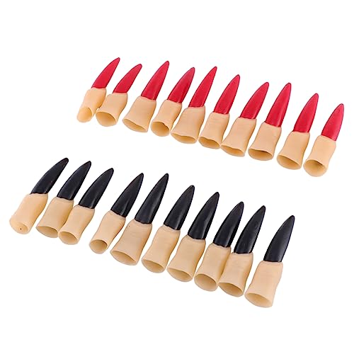 VICASKY 20St Halloween-Nagelset gruseliges Nageldekor Abschlussball Fingernägel der Halloween Horror Halloween grusel Halloween-Nägel-Abdeckung Halloween Nägel Requisiten Black von VICASKY