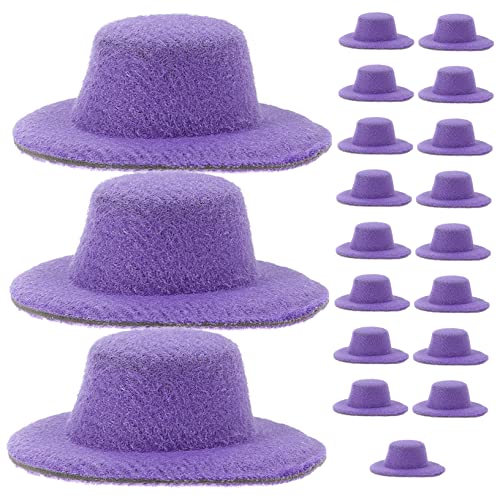 VICASKY 20St Mini-Hut Miniaturhüte Kinderspielzeug Puppenbastelhüte Mini-Sachen kleine Hüte für Toys spielzeuge Kleiner Jazzhut Jazz-Hut-Modell Stoff Violett VICASKY 20St Mini-Hut Miniaturhüte Kinderspielzeug Puppenbastelhüte Mini-Sachen kleine Hüte für Toys spielzeuge Kleiner Jazzhut Jazz-Hut-Modell Stoff Violett von VICASKY