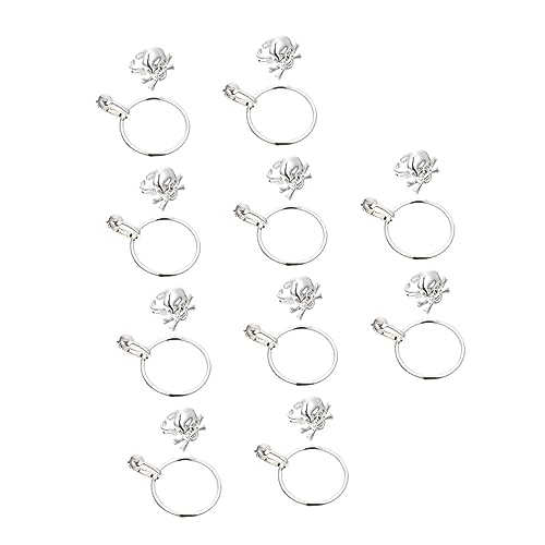 VICASKY 20St Ohrring halloween costume halloween kleidung geburtstagsdeko gieskanne kinderspielzeug skull ring Halloween-Schädelringe Halloween-Party-Performance-Requisiten Plastik von VICASKY