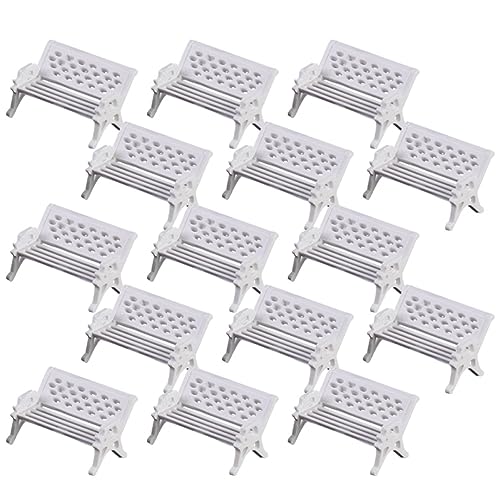 VICASKY Puppenhausmöbel 20pcs Miniatur-parkbänke Für Mini-Park-szenen-Layout-Requisiten Dekorative Bänke VICASKY Puppenhausmöbel 20pcs Miniatur-parkbänke Für Mini-Park-szenen-Layout-Requisiten Dekorative Bänke von VICASKY
