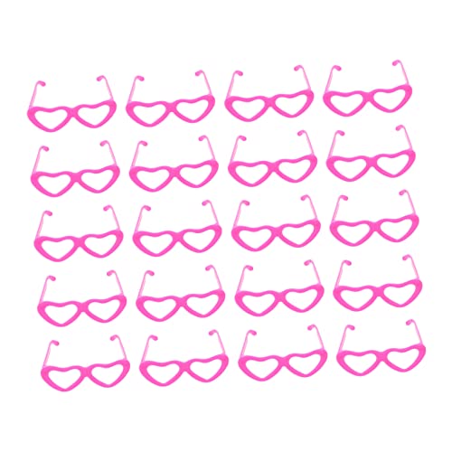 VICASKY 20St Puppenbrille wiedergeborene Babypuppen Mädchenpuppe Puppenautositz gefälscht Puppen Sonnenbrille doll Accessories Mein Leben Puppenzubehör Puppe Sonnenbrille Plastik Rosa von VICASKY