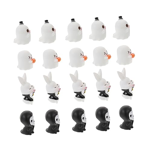 VICASKY 20Stücke Miniatur Verzierungen für Halloween Mikrolandschafts Requisiten aus Langlebigem Harz für DIY Dekorationen und Party Setups VICASKY 20Stücke Miniatur Verzierungen für Halloween Mikrolandschafts Requisiten aus Langlebigem Harz für DIY Dekorationen und Party Setups von VICASKY