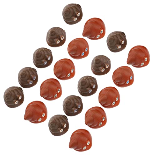 VICASKY 20Stücke Realistische Poop Streichspielzeuge Lustige und Knifflige Party Requisiten aus Flexiblem für Halloween Aprilscherze und Spielspaß mit Freunden und Familie von VICASKY